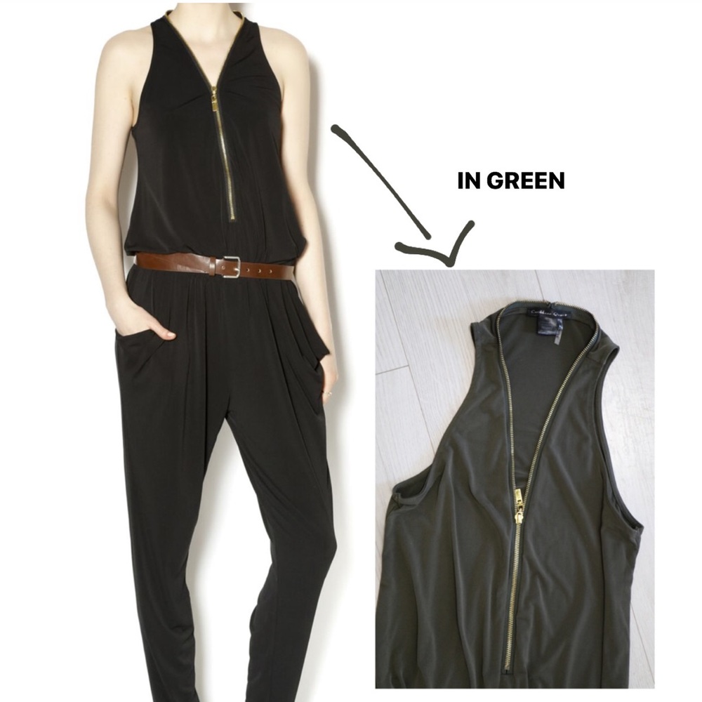 Green Sleeveless Jumpsuit